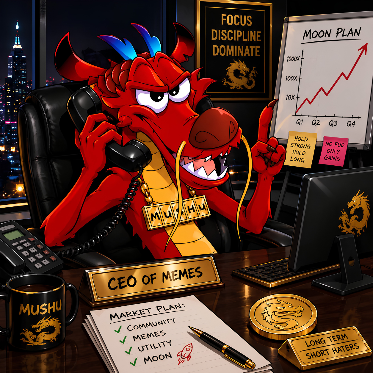 Mushu Logo Solid